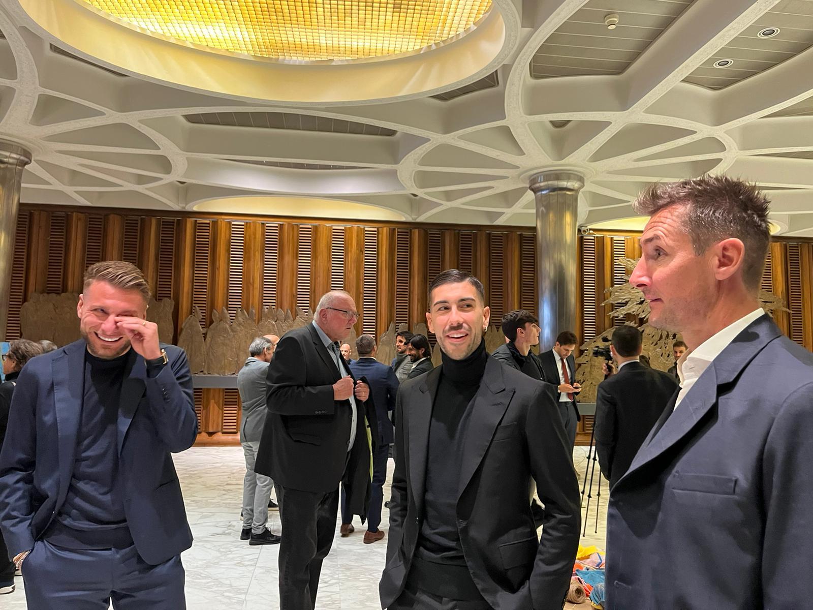 Immobile e Klose, botta e risposta in Vaticano…