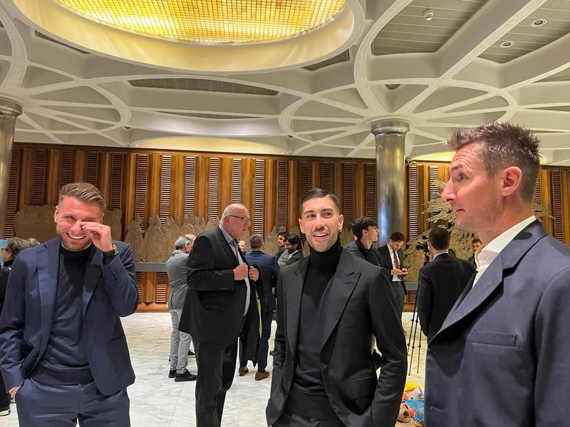 Immobile e Klose, botta e risposta in Vaticano…