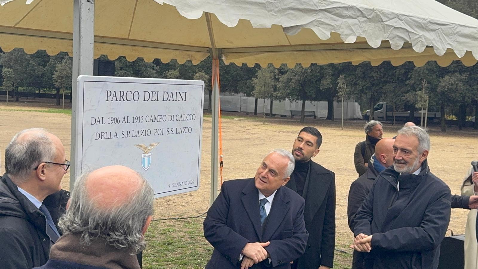 126 Lazio, Claudio Lotito a Parco dei Daini