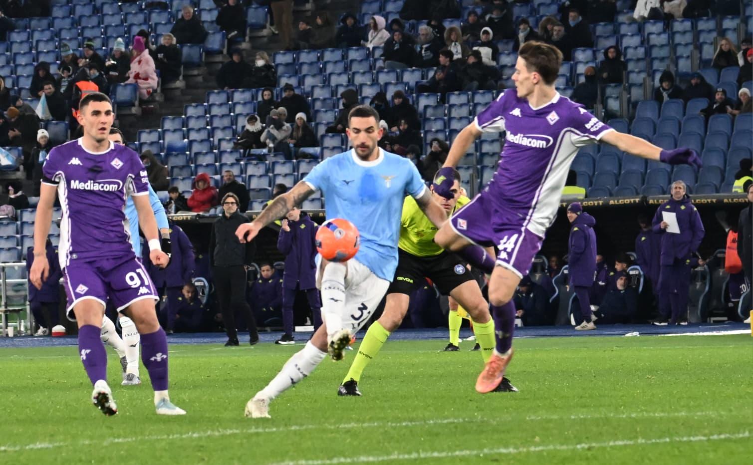 Lazio-Fiorentina, Danilo Cataldi in mixed zone