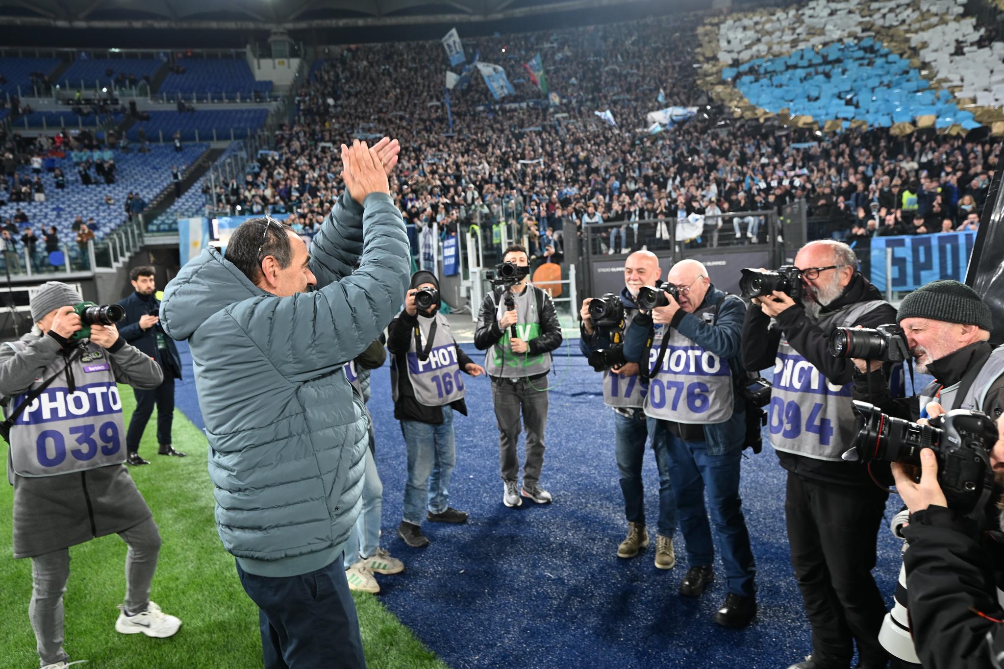 Lazio, Sarri ai tifosi: “Posso solo volergli bene, sanno come la penso!”