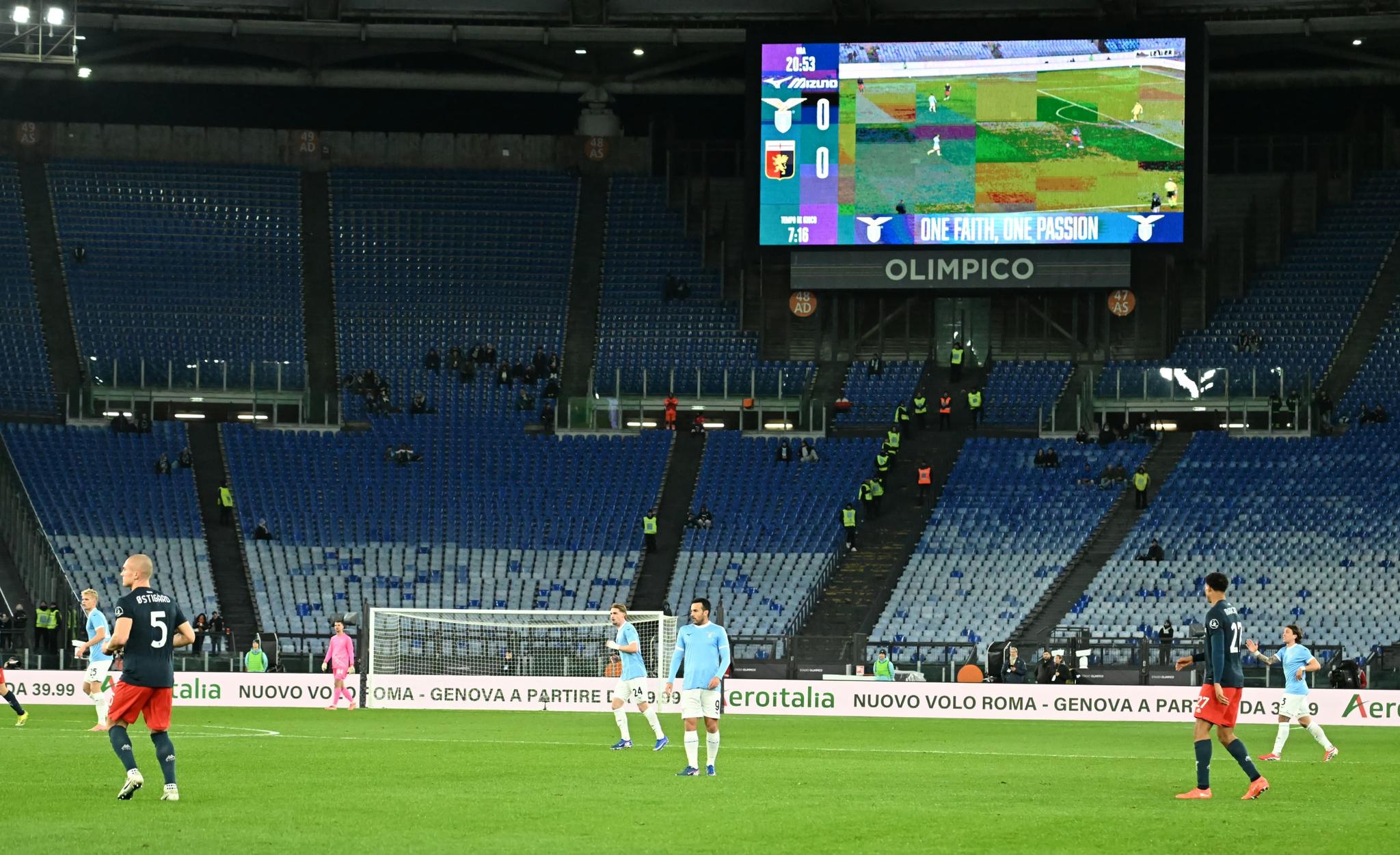 Lazio-Atalanta. vuoto Olimpico: la protesta continua
